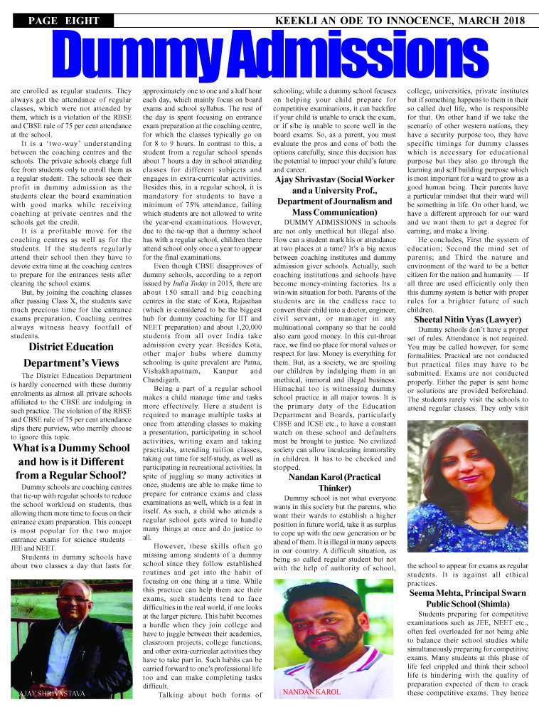 Dummy Admissions An Open Secret Keekli