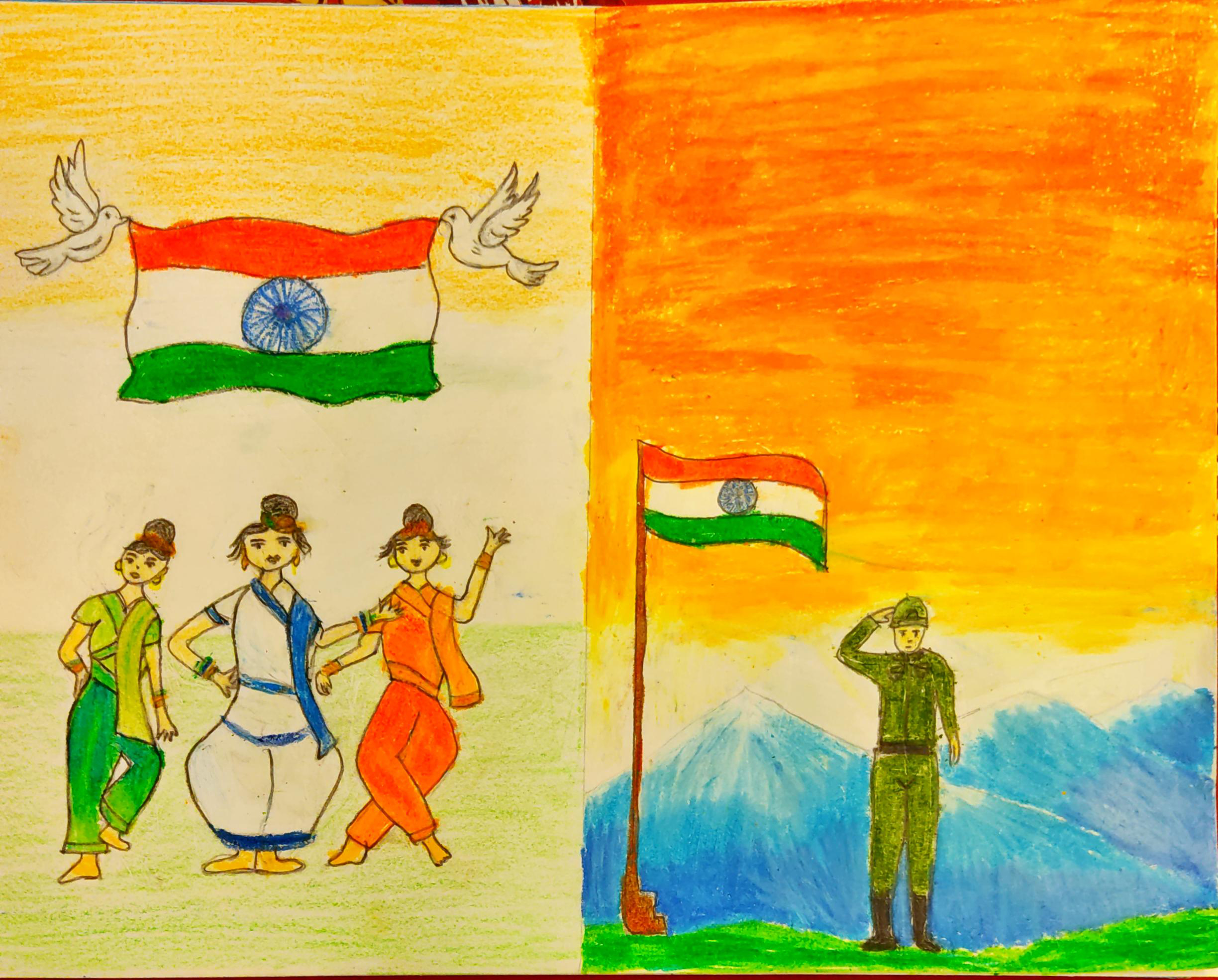 Drawing on Independence Day – India NCC-anthinhphatland.vn