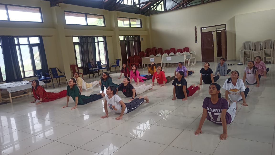 Students of Shimla Nursing College Participate in Celebrations of  International Yoga Day