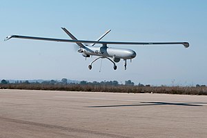 Elbit Systems Hermes-450 unmanned aircraft takeoff