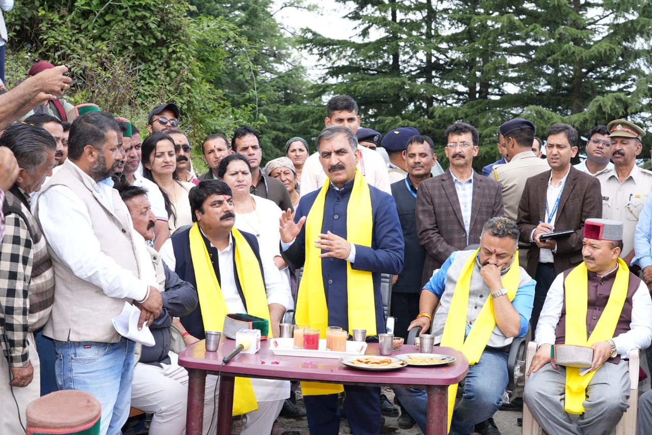 CM Thakur Sukhvinder Singh Sukhu Visits Rain-Hit Areas