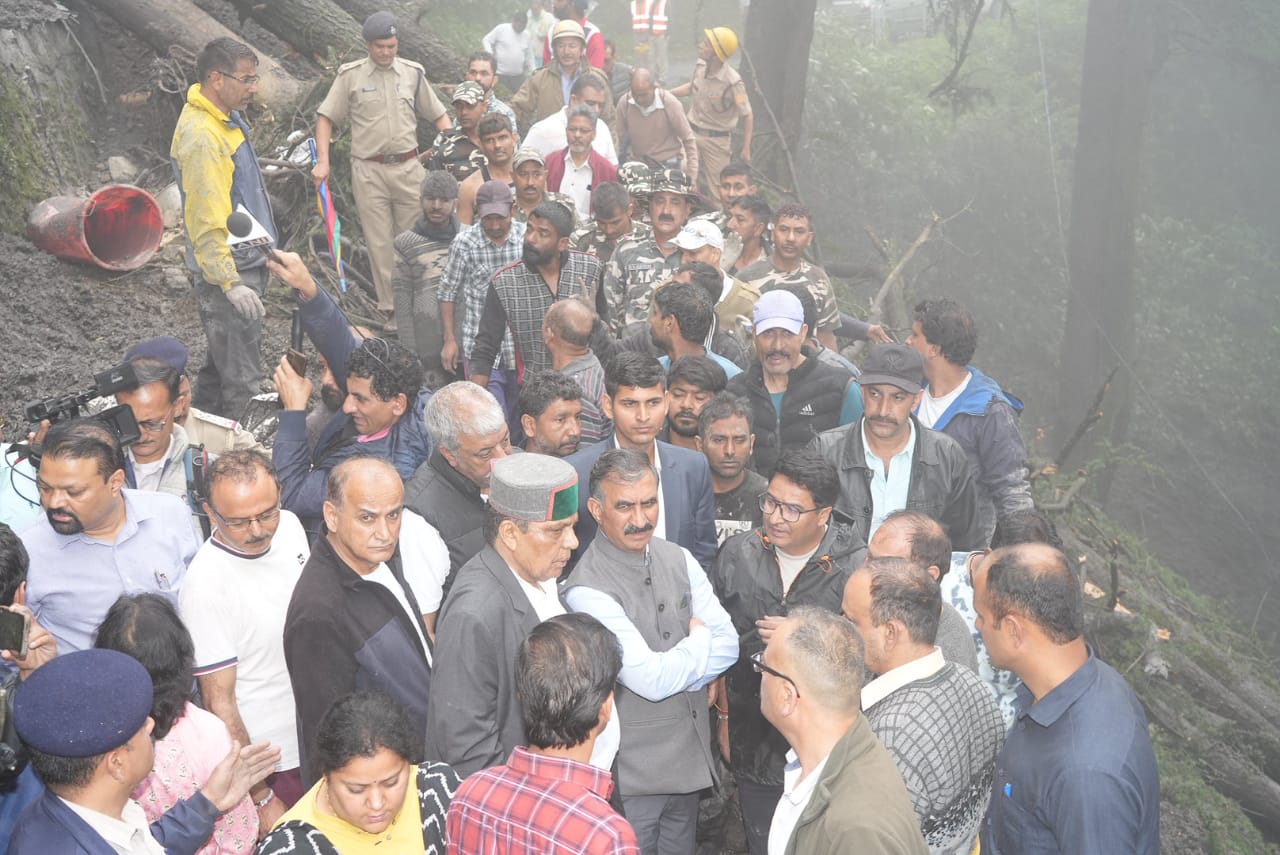 CM Sukhu Leads Relief Efforts in Summerhill Landslide Tragedy Amidst Ongoing Heavy Rains