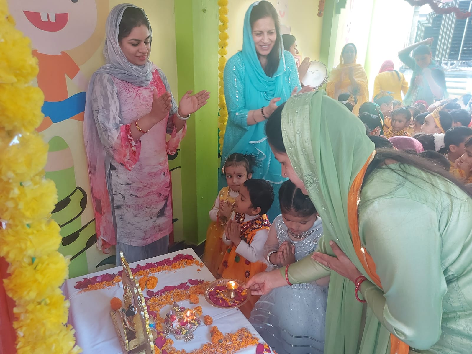 Traditional Janmashtami Rituals At Euro Kids School : Lord Krishna's Birthday Celebration In Shimla