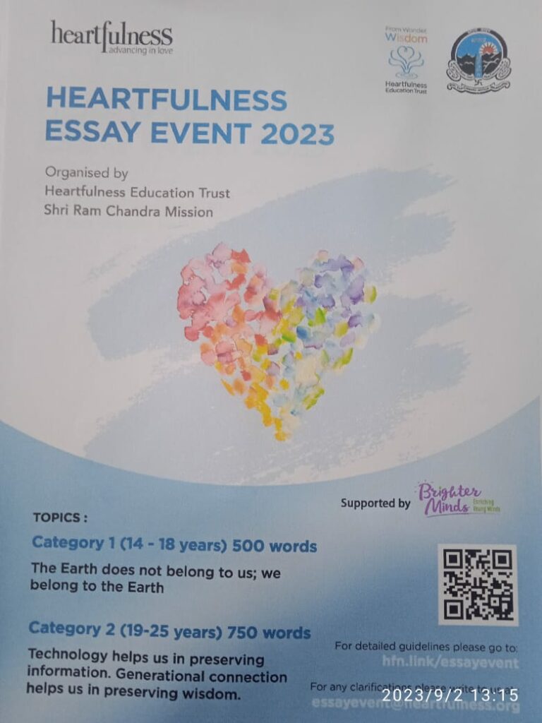 heartfulness essay event 2022 result date