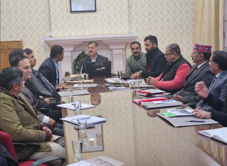 Rajesh Dharmani Chairs Review Meeting In Himachal Pradesh