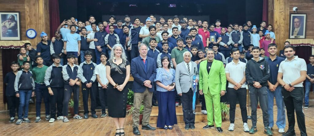 Kapil Dev Encourages Bishop Cotton School Students