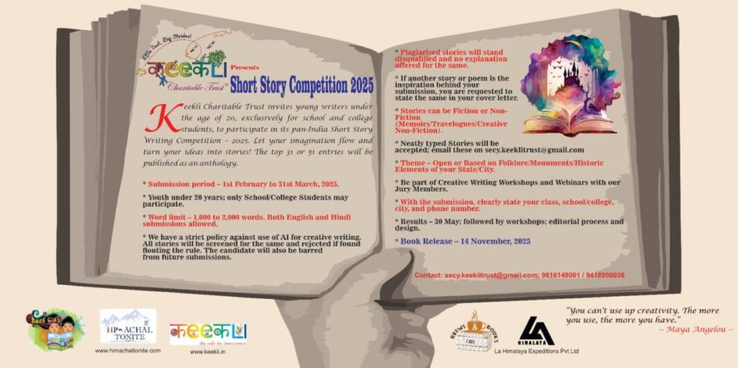 No AI, Only Creativity Join the 2025 Writing Competition Keekli