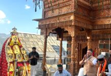 शिक्षा मंत्री ने किया जागा माता मंदिर का उद्घाटन