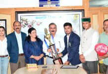Kurash Medalist Saurav Suman Honoured in Shimla