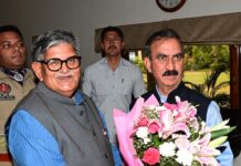 CM Sukhu Raises Key State Demands with Punjab Governor